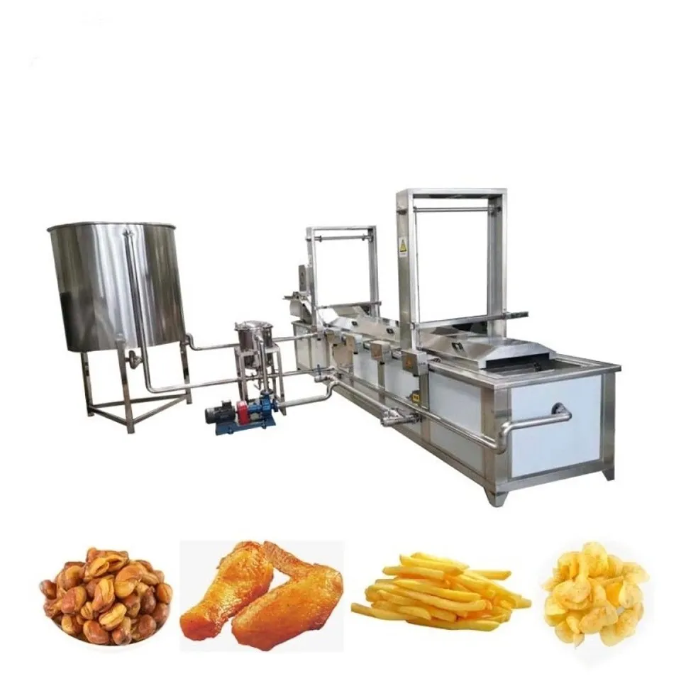 Potato Chip Meatball Continuous Frying Machine