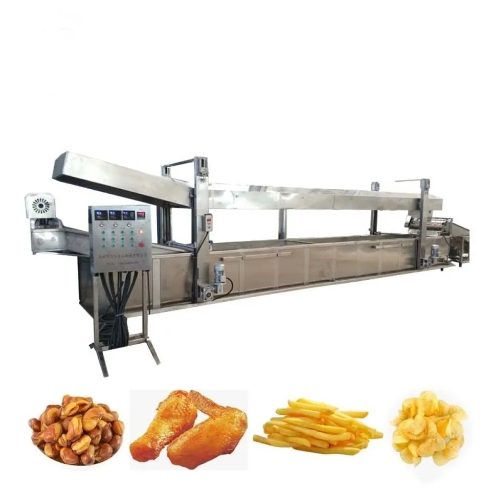 Potato Chip Meatball Continuous Frying Machine